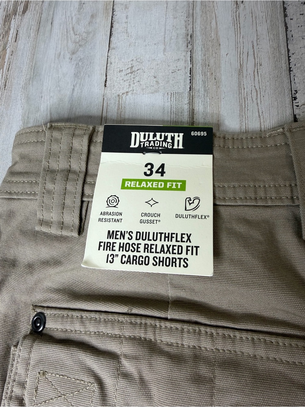 Duluth Trading Co Tan Cargo Shorts with Utility Pockets - Picture 6 of 12